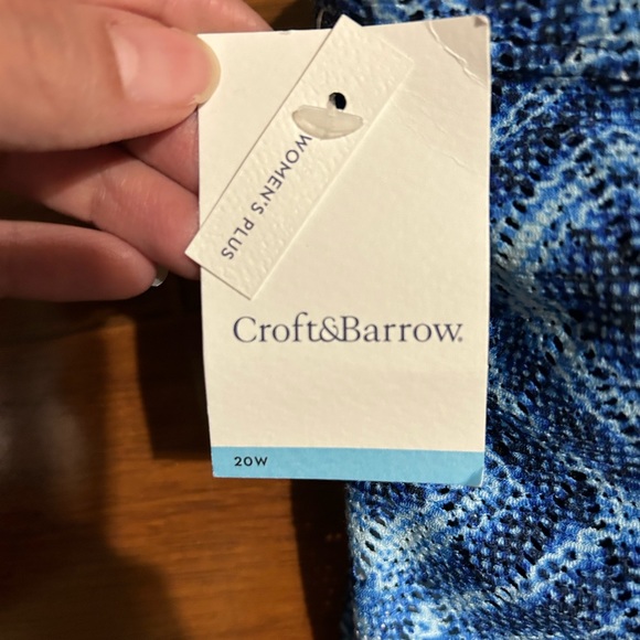 NEW Plus Size Swim Top by Croft & Barrow - Picture 4 of 5